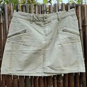 ❄️ 3 for $15 SALE ❄️ Mosimo 100% Cotton Mini Skirt Size 7 Juniors Khaki Green